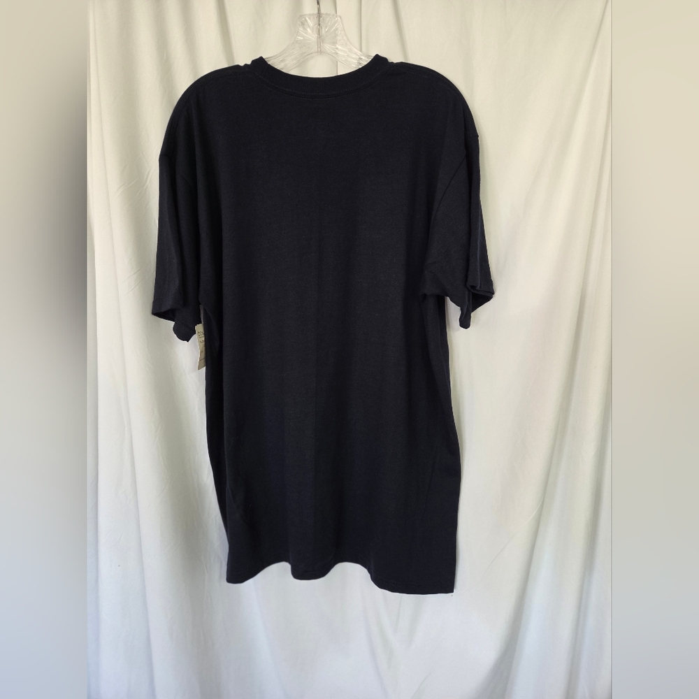 Anvil Dri Release NWT Men's Navy Short Sleeve Tee Size L - Picture 4 of 5